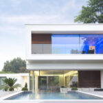 Stylish residential property with panoramic windows