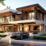Luxury house design with elegant finishes